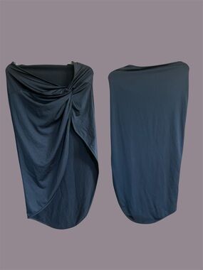 Black Knot-Detail Swim Coverup size Large